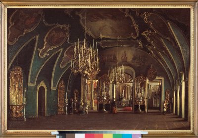 Tšudovin luostarin Pyhän Aleksiuksen kirkossa Moskovan Kremlissä - Stepan Mihailovich Shukhvostovin (1821-1908) maalaus öljy kankaalle tekijältä Stepan Mikhailovich Shukhvostov