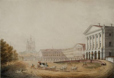 Smolny-instituutti Pietarissa, 1823 tekijältä Stepan Philippovich Galaktionov