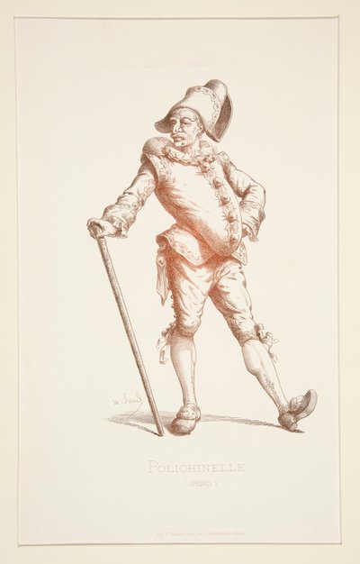 Punchinello vuonna 1820 tekijältä Stephane Pannemaker