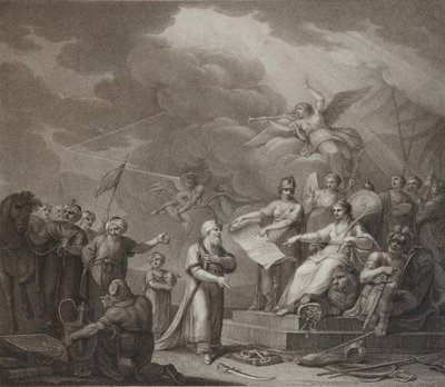 Allegoria Jassyn rauhansopimuksesta, 1792 tekijältä Stephanoff