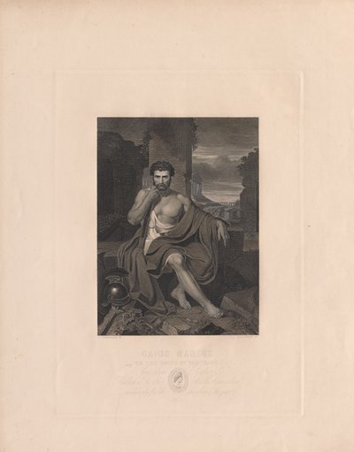 Caius Marius Karthagon raunioilla. tekijältä Stephen Alonso Schoff