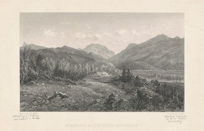 Franconia Notch, White Mountains tekijältä Stephen Alonzo Schoff, after George L. Brown