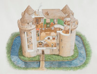 Nunney Castle, Somerset, 2006 tekijältä Stephen Conlin