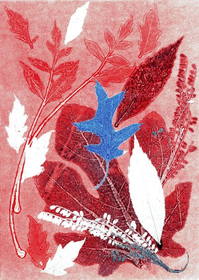 Jol III, 2017 (monoprintti paperille) tekijältä Stephen Dow