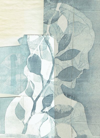 La Foret II, 2016 (monoprint  kollaasi) tekijältä Stephen Dow