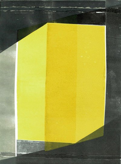 Viisto I, 2020, monoprintti paperille. tekijältä Stephen Dow