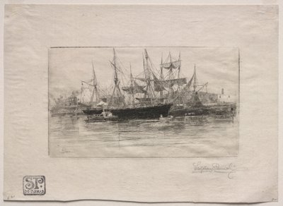 Point Breeze Oil Wharves, 1880. tekijältä Stephen Parrish