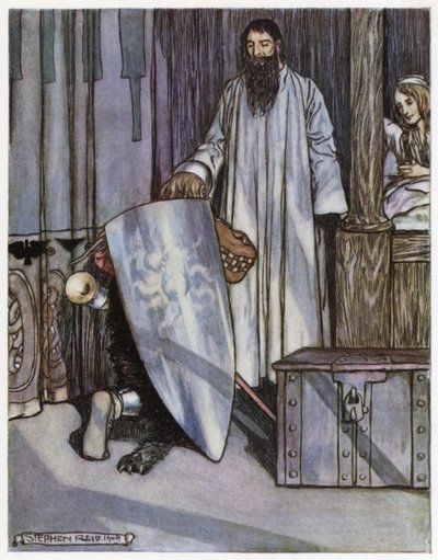 Kuvitus Siegfried the Dragon-Slayerille (värinen lito) tekijältä Stephen Reid