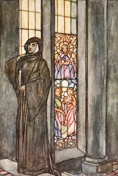 "Hän kuuli omaa nimeään kutsuttavan yhä uudelleen", vuonna 1910. tekijältä Stephen Reid