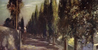 Avenue of the Encounter, San Miniato (väri litho) tekijältä Stephen Reid