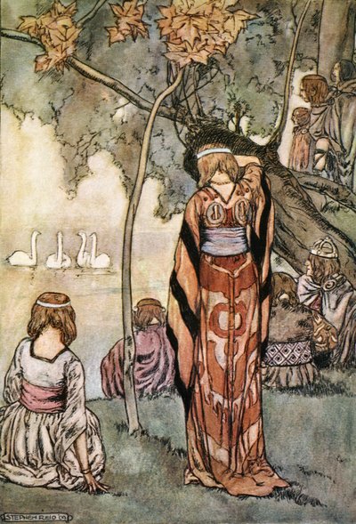 "He tekivät leirin ja joutsenet lauloivat heille", vuodelta 1910. tekijältä Stephen Reid