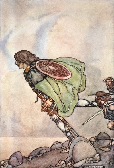 "He juoksivat häntä kukkulalla ja tasangolla", vuonna 1910. tekijältä Stephen Reid