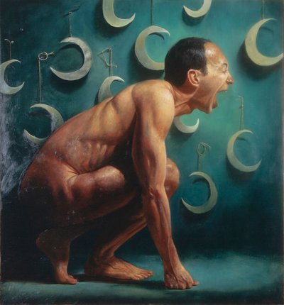 Howl, 2002 (öljy pellavalle) tekijältä Steven Skollar