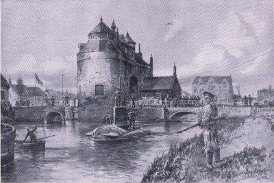 Un refugi segur a Bruges, del pub The Illustrated History of the World War 1914-1915. per Union Berlagsefellfchaftfinnish tekijältä Willy Stoewer 
