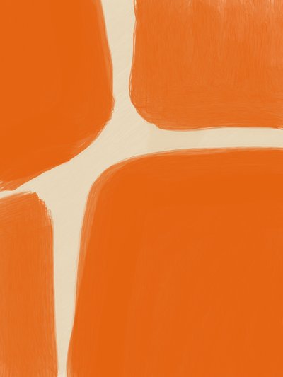 Abstraktit oranssit muodot tekijältä Studio Palette