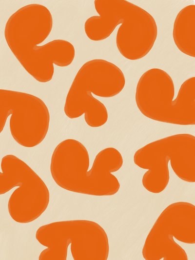 Abstraktit oranssit muodot tekijältä Studio Palette