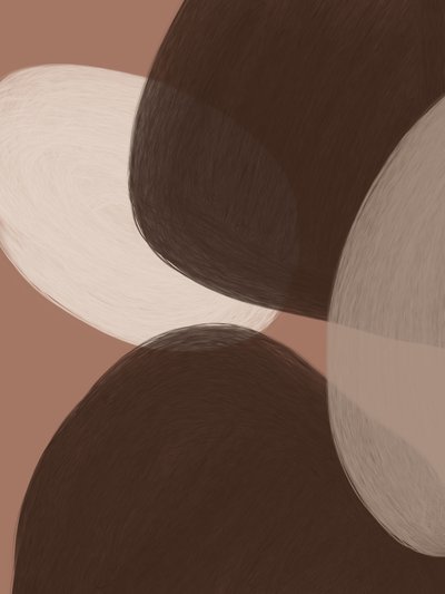Ruskeat orgaaniset muodot tekijältä Studio Palette