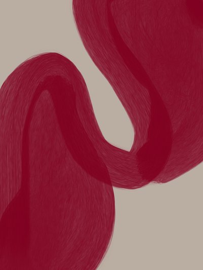 Virtaavat punaiset käyrät tekijältä Studio Palette