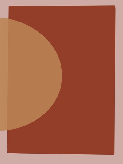 Lämmin geometrinen abstrakti tekijältä Studio Palette