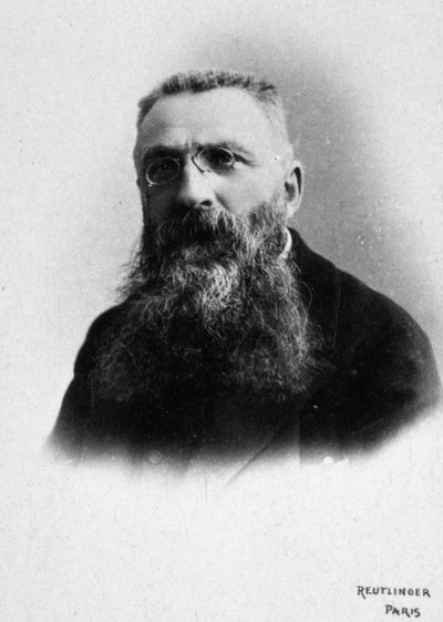 Auguste Rodin, n. 1885-1895 (m/v valokuva) tekijältä Studio Reutlinger