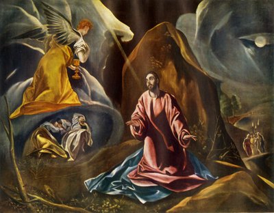 "Agony in the Garden of Getsemanen", 1590-luku, 1946. tekijältä Studio of El Greco