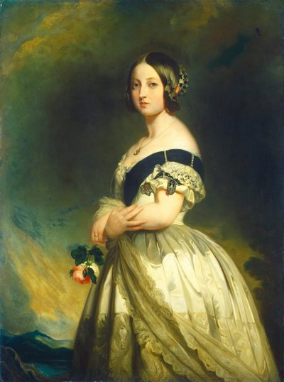 Kuningatar Victoria, n. 1843. tekijältä Studio of Franz Xaver Winterhalter