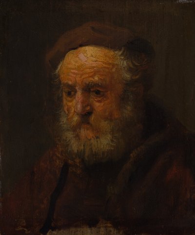 Vanhan miehen tutkimuspäällikkö. tekijältä Style of Rembrandt