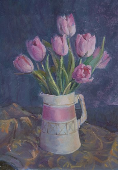 Vaaleanpunaiset tulppaanit, 2015 tekijältä Sue Wales