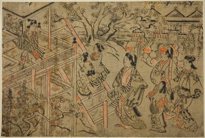 Vierailu Kiyomizun temppelissä tekijältä Sugimura Jihei