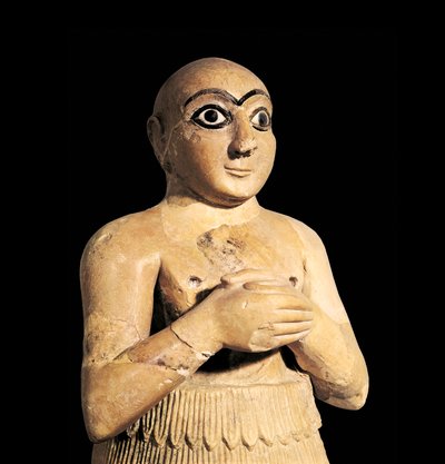 Selim, marin kuninkaan veli Syyriassa, 3. vuosituhat eKr. (veistos) tekijältä Sumerian Sumerian