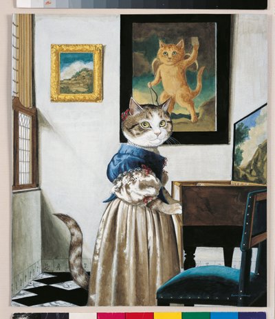 Kuvitus elokuvasta Cats Galore! A Compendium of Cultured Cats (julkaisu 2015). tekijältä Susan Herbert