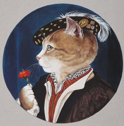 Kuvitus elokuvasta Cats Galore! A Compendium of Cultured Cats (julkaisu 2015). tekijältä Susan Herbert