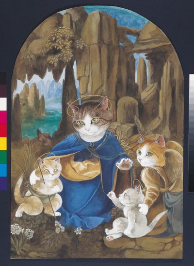 Kuvitus elokuvasta Cats Galore! A Compendium of Cultured Cats (julkaisu 2015). tekijältä Susan Herbert