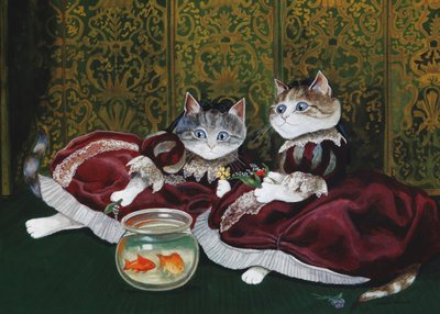 Kuvitus elokuvasta Cats Galore! A Compendium of Cultured Cats (julkaisu 2015). tekijältä Susan Herbert
