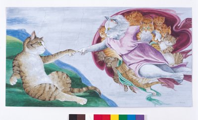 Kuvitus elokuvasta Cats Galore! A Compendium of Cultured Cats (julkaisu 2015). tekijältä Susan Herbert