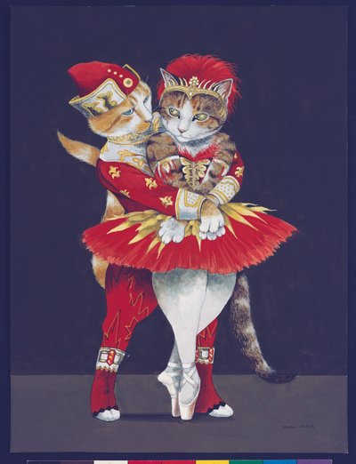 Kuvitus elokuvasta Cats Galore! A Compendium of Cultured Cats (julkaisu 2015). tekijältä Susan Herbert