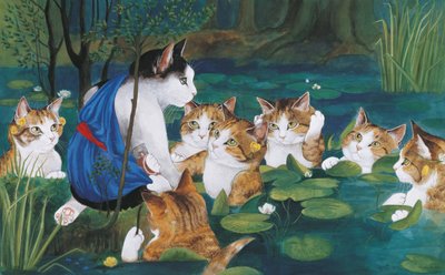 Kuvitus elokuvasta Cats Galore! A Compendium of Cultured Cats (julkaisu 2015). tekijältä Susan Herbert