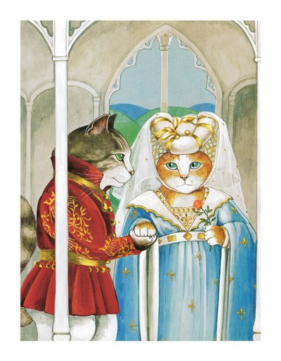 Kuvitus Shakespeare Cats -teoksesta: Poster Book (pub. 2016) tekijältä Susan Herbert