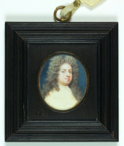 Sir Godfrey Kneller (akvarelli norsunluulle) tekijältä Susan Penelope Gibson
