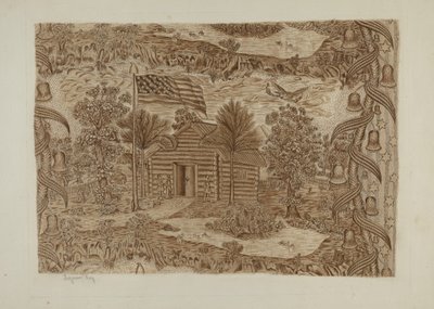 Historiallinen painettu tekstiili, n. 1940. tekijältä Suzanne Roy