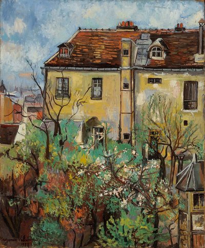 Puutarha rue Cortotissa, 1928. tekijältä Suzanne Valadon