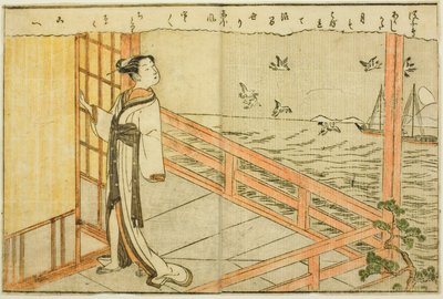 Il·lustració de doble pàgina del vol. 2 de "Picture Book of Spring Brocades (Ehon haru no nishiki)"Il·lustració de doble pàgina del vol. 2 de "Picture Book of Spring Brocades (Ehon haru no nishiki)" tekijältä Suzuki Harunobu