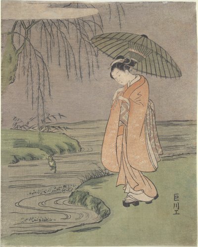 Parody of Ono no Tofu tekijältä Suzuki Harunobu