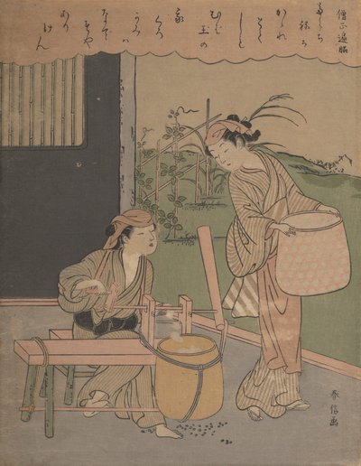 Henjo Sojon runo, n. 1766, n. 1766. tekijältä Suzuki Harunobu
