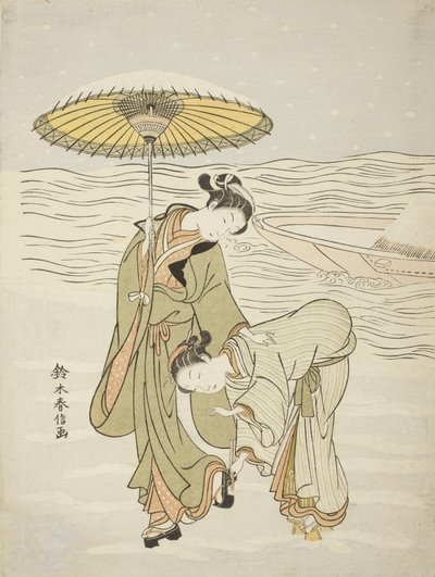 Lumen tukkeutunut Geta, n. 1767-68 tekijältä Suzuki Harunobu