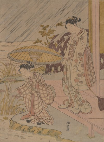 Katsotaan Iris in the Rain, 1764-70., 1764-70. tekijältä Suzuki Harunobu