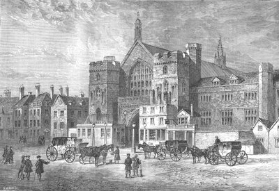 Westminster Hall, 1808 1897 tekijältä Swain