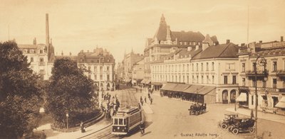 Malmö: Gustaf Adolfs torg (s/w-kuva). tekijältä Swedish Photographer