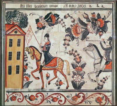Napoleonin lento, 1808 (wc paperilla) tekijältä Swedish School