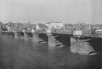 Basel, Vanha Reinin silta (m/w kuva) tekijältä Swiss Photographer